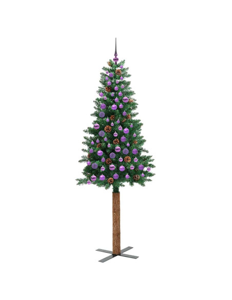 Albero di Natale snodato con 300 LED con supporto Verde 210 cm