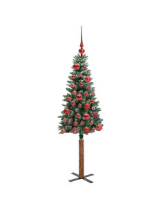 Albero di Natale snodato con 150 LED Verde e Bianco 150 cm