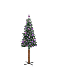 Albero di Natale snodato con 150 LED Verde e Bianco 150 cm