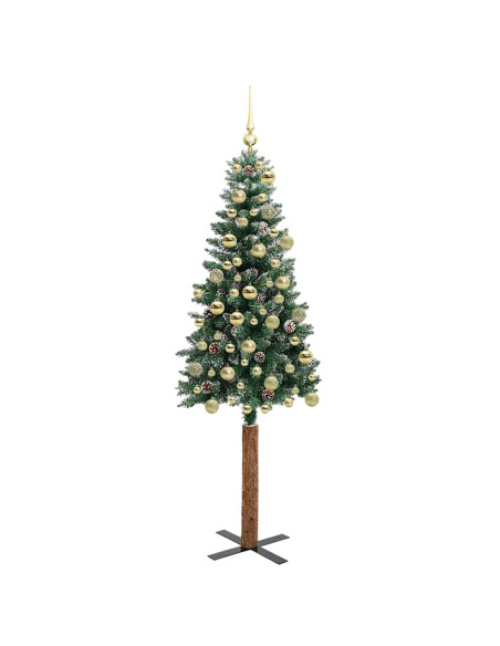 Albero di Natale snodato con 300 LED con supporto Verde 180 cm