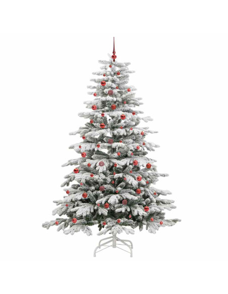 Albero di Natale Artificiale con Rami Pieghevoli Bianco 240 cm