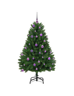 Albero di Natale artificiale Verde 150 cm PVC e Metallo
