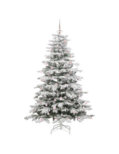 Albero di Natale Artificiale con Rami Pieghevoli Bianco 240 cm