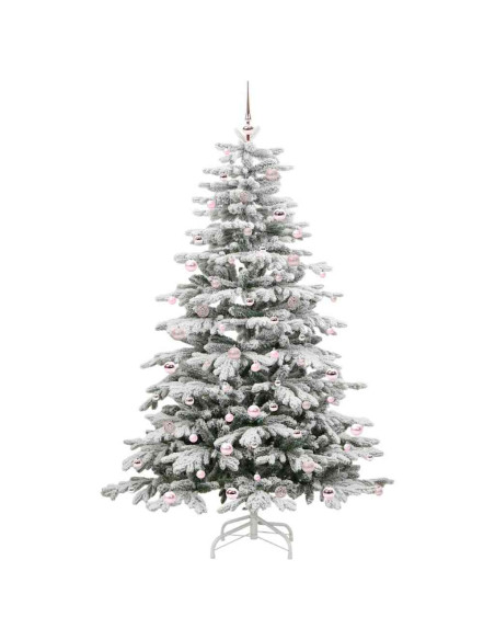 Albero di Natale Artificiale con Rami Pieghevoli Bianco 240 cm