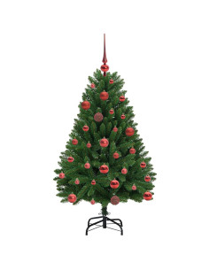 Albero di Natale artificiale Verde 120 cm PVC e Metallo