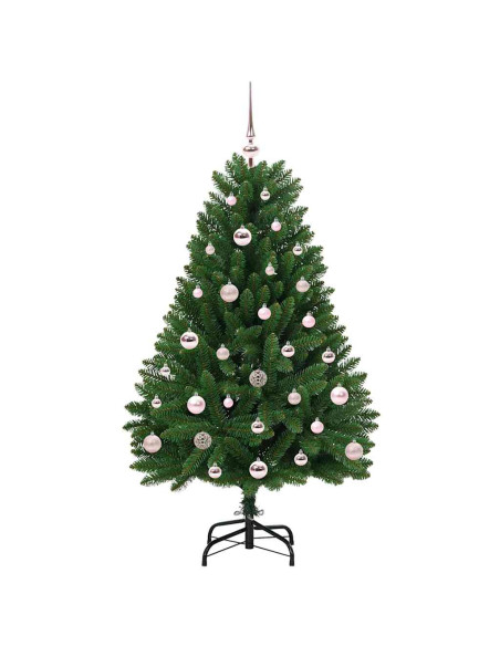 Albero di Natale artificiale Verde 120 cm PVC e Metallo