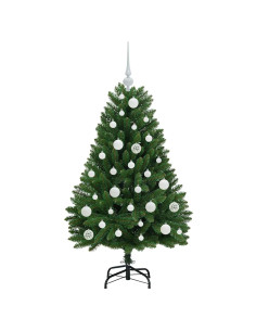 Albero di Natale artificiale Verde 120 cm PVC e Metallo