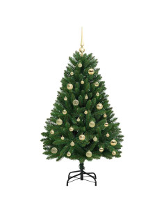 Albero di Natale artificiale Verde 120 cm PVC e Metallo