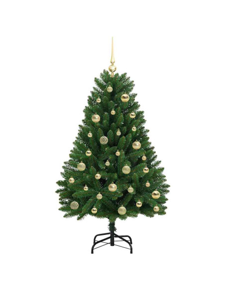 Albero di Natale artificiale Verde 120 cm PVC e Metallo