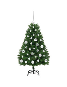Albero di Natale artificiale Verde 120 cm PVC e Metallo
