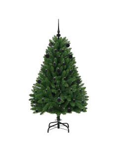 Albero di Natale artificiale Verde 150 cm PVC e Metallo