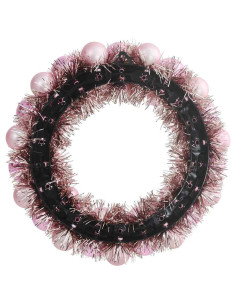 Corone di Palline di Natale 2 pcs Rosa 33 x 33 x 7 cm