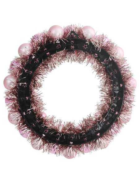 Corone di Palline di Natale 2 pcs Rosa 33 x 33 x 7 cm