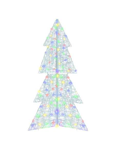 Albero di Natale con 160 LED Multicolore 150 cm Acrilico