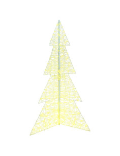 Albero di Natale con 240 LED Bianco caldo 180 cm Acrilico