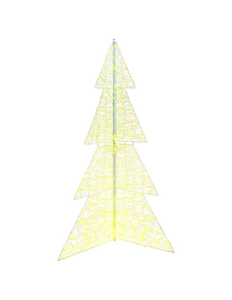 Albero di Natale con 240 LED Bianco caldo 180 cm Acrilico