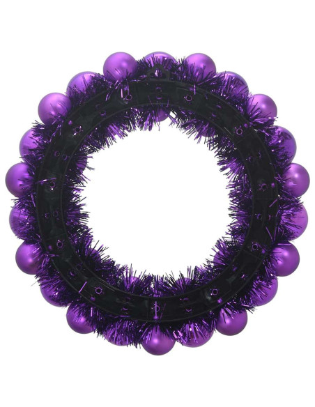 Corone di Palline di Natale 2 pcs Lillà 33 x 33 x 7 cm