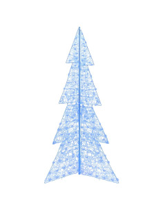 Albero di Natale con 240 LED Blu 180 cm Acrilico