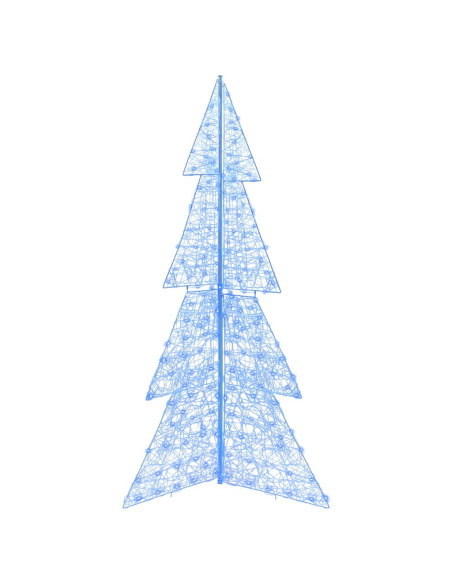 Albero di Natale con 240 LED Blu 180 cm Acrilico