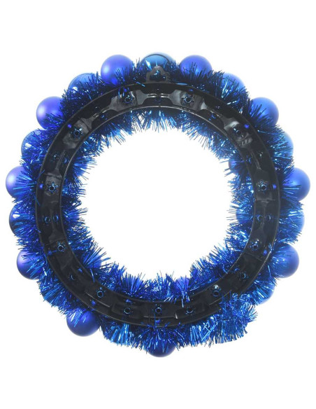 Corone di Palline di Natale 2 pcs Blu 33 x 33 x 7 cm
