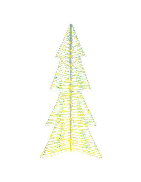 Albero di Natale con 160 LED Bianco caldo 150 cm PET