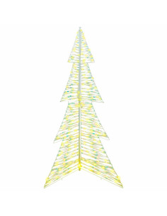 Albero di Natale con 240 LED Bianco caldo 180 cm PET