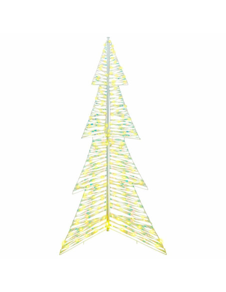Albero di Natale con 240 LED Bianco caldo 180 cm PET