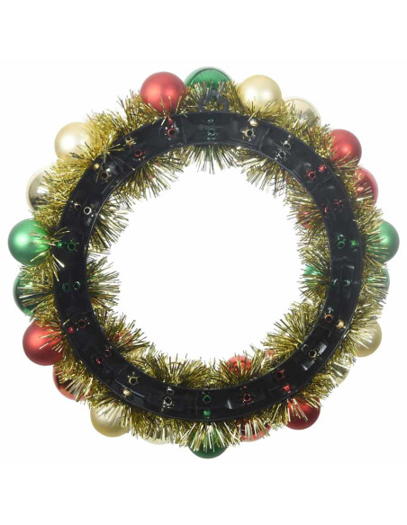 Corone di Palline di Natale 2 pcs Multicolore 33 x 33 x 7 cm