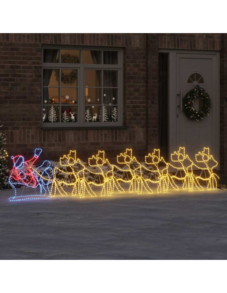 Decorazione di Natale LED Multicolore 69 x 79 cm PVC
