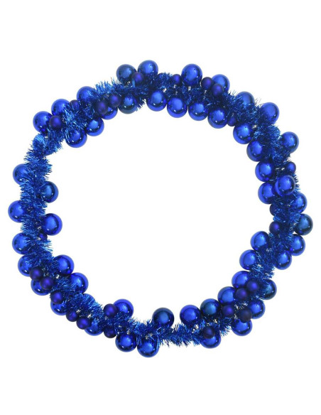 Ghirlanda di Palline di Natale Blu 186 cm Polistirolo