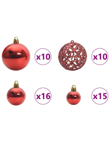Albero di Natale con luci a corde decorative Verde 400 cm PVC