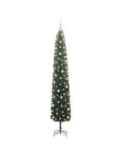 Albero di Natale artificiale with LEDs Verde 270 cm PVC