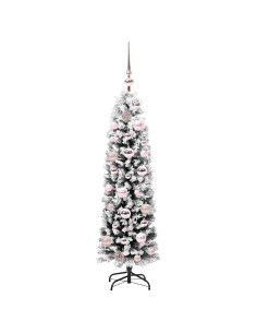 Albero di Natale snodato Verde 120 cm Plastica e metallo