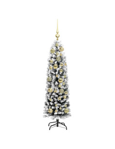 Albero di Natale snodato Verde 120 cm Plastica e metallo