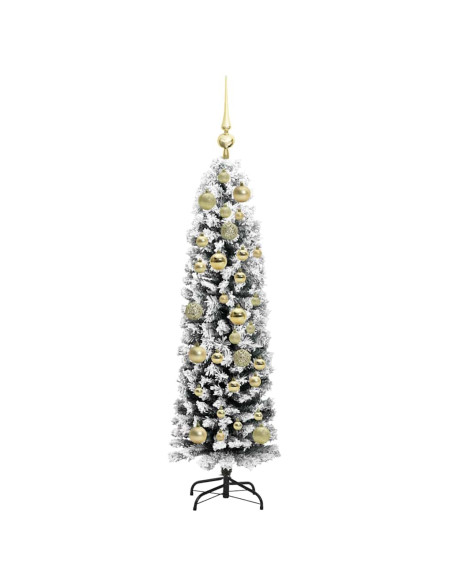 Albero di Natale artificiale con 150 LED Verde 120 cm