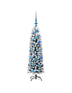 Albero di Natale snodato Verde 120 cm Plastica e metallo