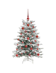 Albero di Natale Artificiale con Rami Pieghevoli Bianco 120 cm