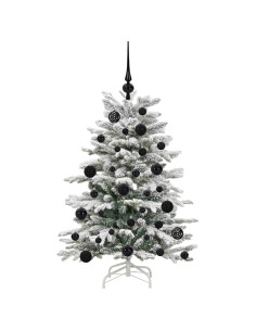 Albero di Natale Artificiale con Rami Pieghevoli Bianco 120 cm