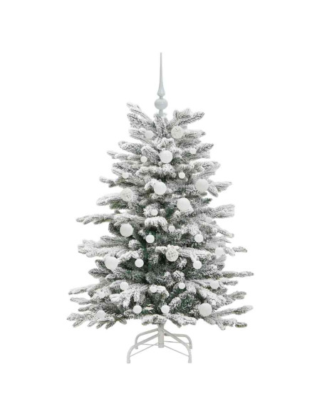 Albero di Natale Artificiale con Rami Pieghevoli Bianco 120 cm