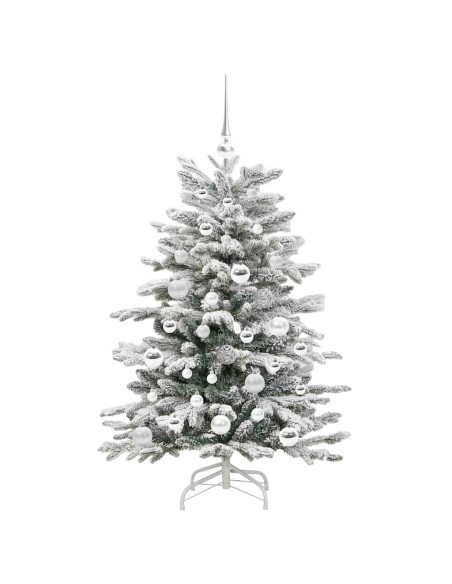 Albero di Natale Artificiale con Rami Pieghevoli Bianco 120 cm