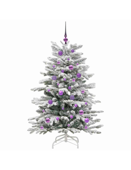 Albero di Natale Artificiale con Rami Pieghevoli Bianco 150 cm