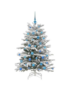 Albero di Natale Artificiale con Rami Pieghevoli Bianco 150 cm