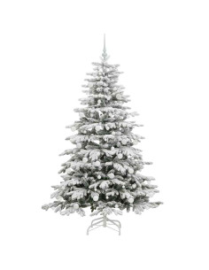 Albero di Natale Artificiale con Rami Pieghevoli Bianco 180 cm