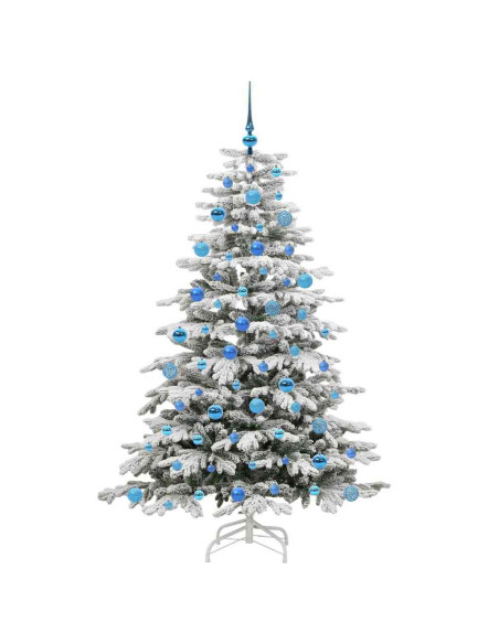 Albero di Natale Artificiale con Rami Pieghevoli Bianco 180 cm