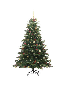 Albero di Natale artificiale con 300 LED Verde 240 cm