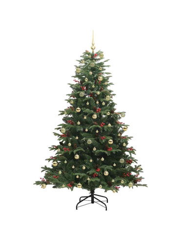 Albero di Natale artificiale con 300 LED Verde 240 cm