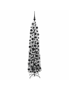 Albero di Natale artificiale Verde e bianco 180 cm PVC