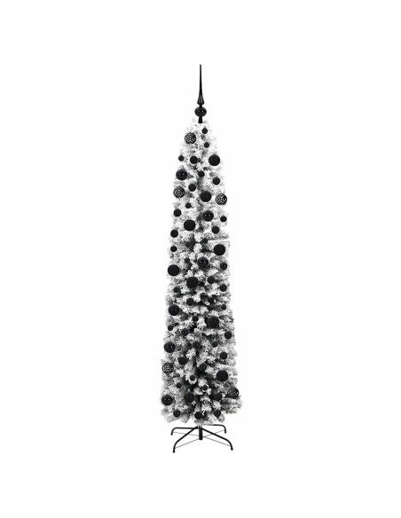 Albero di Natale artificiale Verde e bianco 180 cm PVC