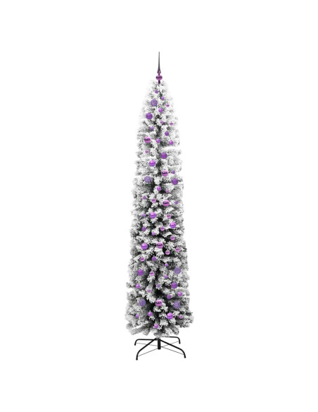 Albero di Natale snodato Verde 240 cm Plastica e metallo