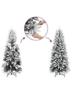 Albero di Natale snodato Verde 270 cm Plastica e metallo